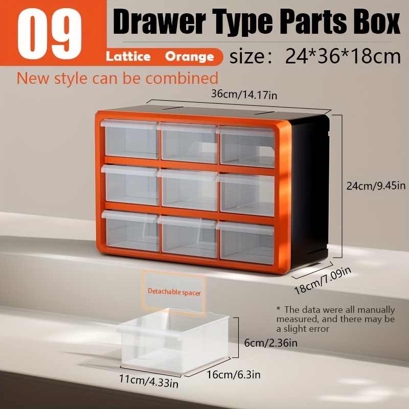Drawer Plastic Parts Storage Box Hardware Craft Cabinet - Temu