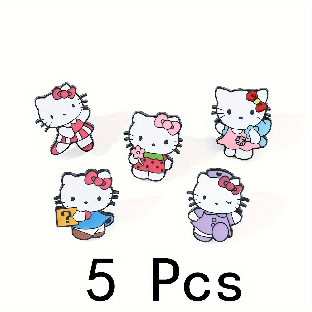 Hello Kitty Brooch For Girls Cute Kt Cat Enamel Pins - Temu