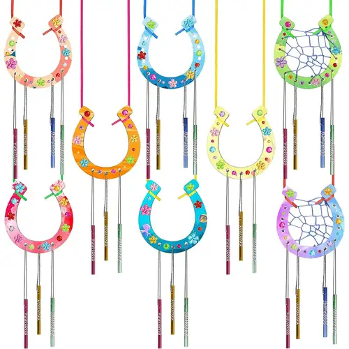Wind Chime Kit Spring Craft Kits For Kids Wooden Arts And - Temu