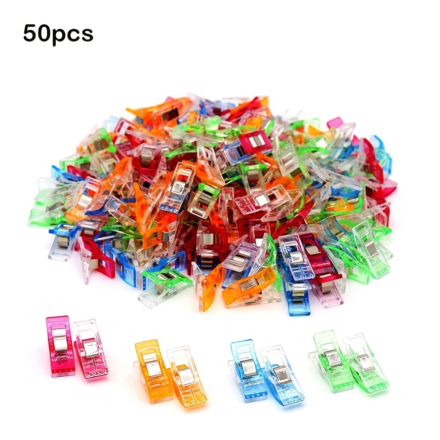 Plastic Sewing Clips Quilting Crafting Clips Wonder Clips No Pins Clips For  Crochet Knitting Safety Clip (100pcs, Random Color) -t