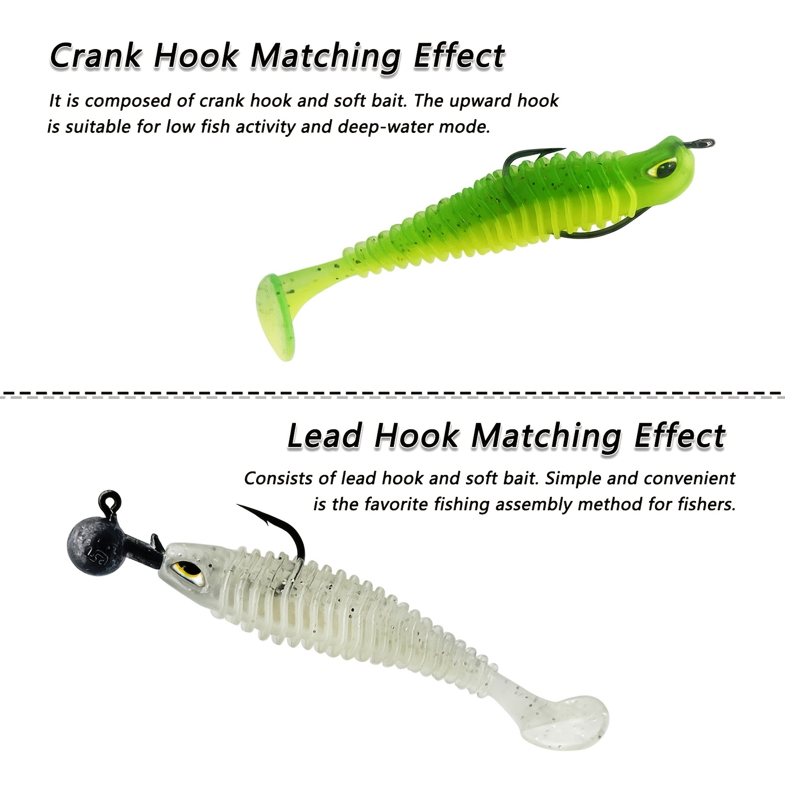2.56inch 3.15inch Soft Fishing Lures, Paddle Tail Swimbaits Soft Plastic  Lures Kit For Bass Trout Walleye Crappie 30pcs/40pcs