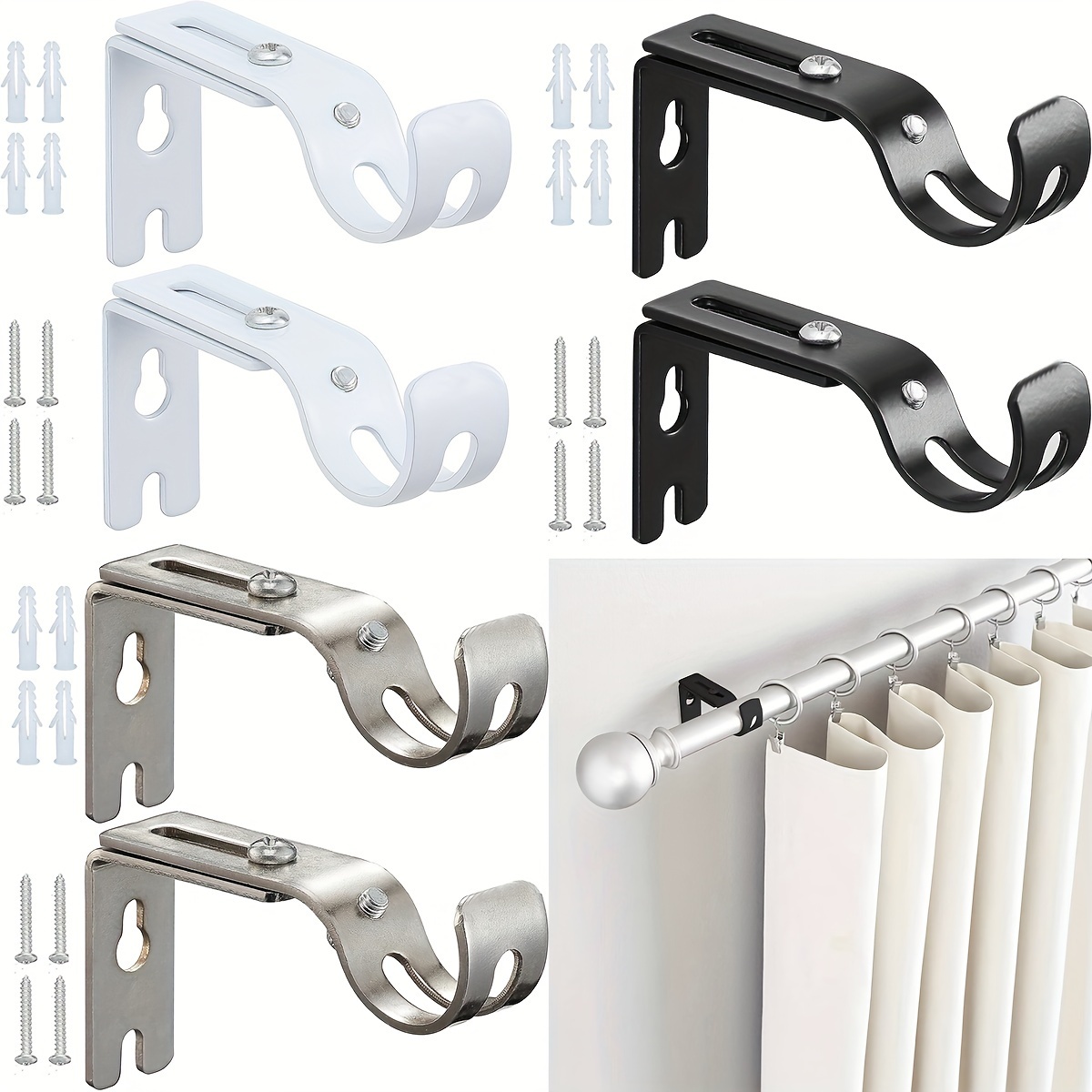 Rod Hooks For Curtains - Temu - Page 7