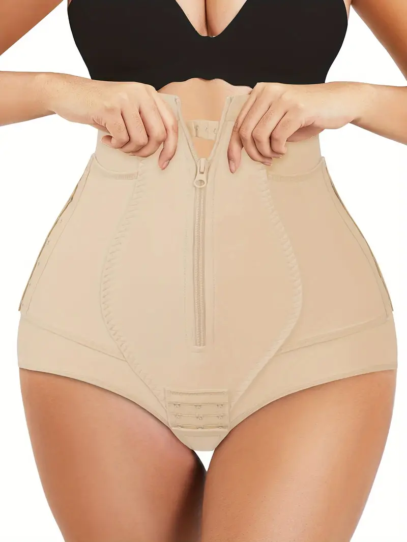 High Waist Shaping Panties, Tummy Control Compression Zipper Panties,  Women's Underwear & Shapewear