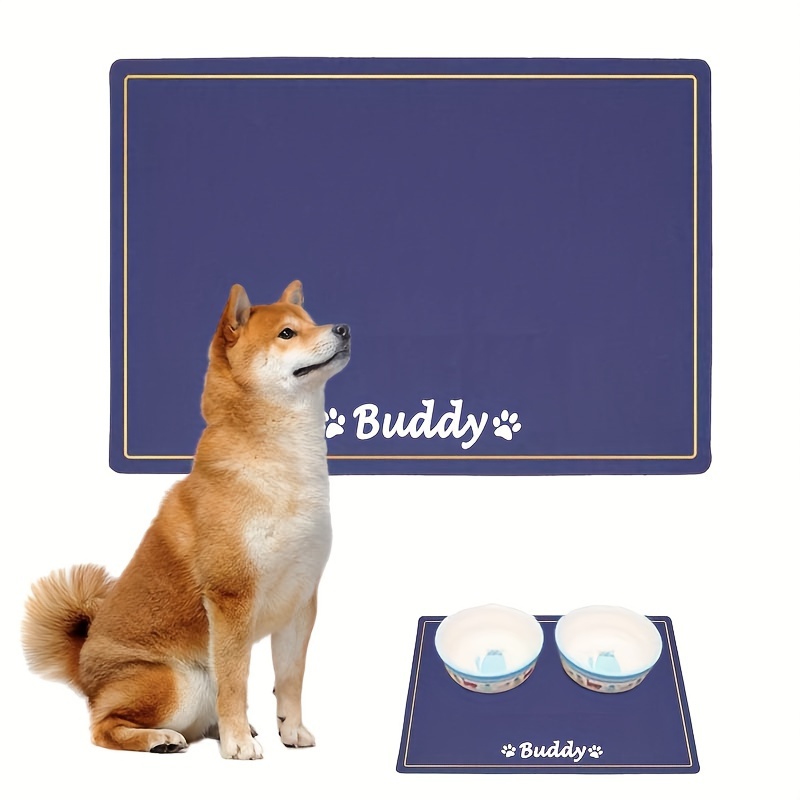 Dog food and outlet water bowl mats