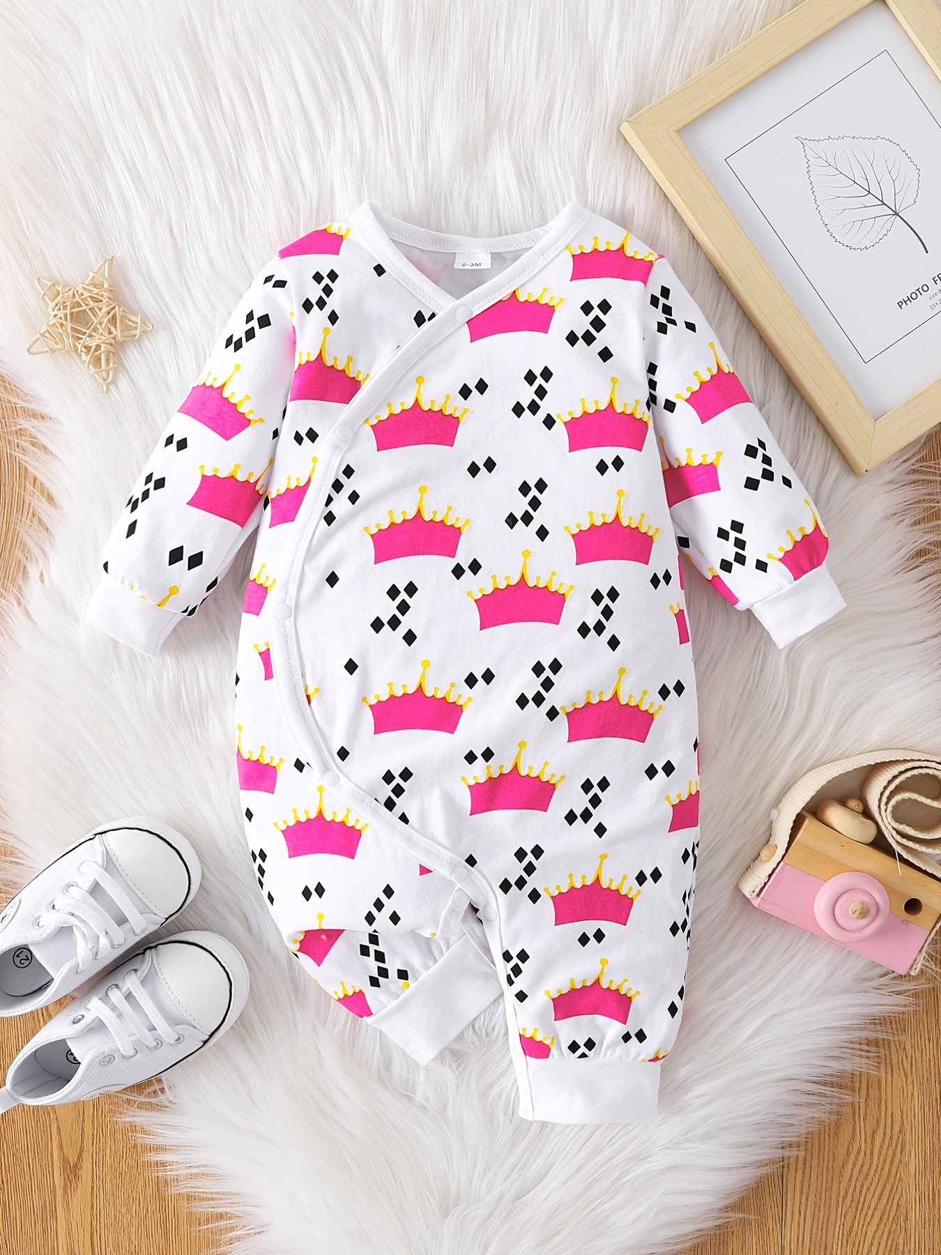 Animal print baby clearance romper