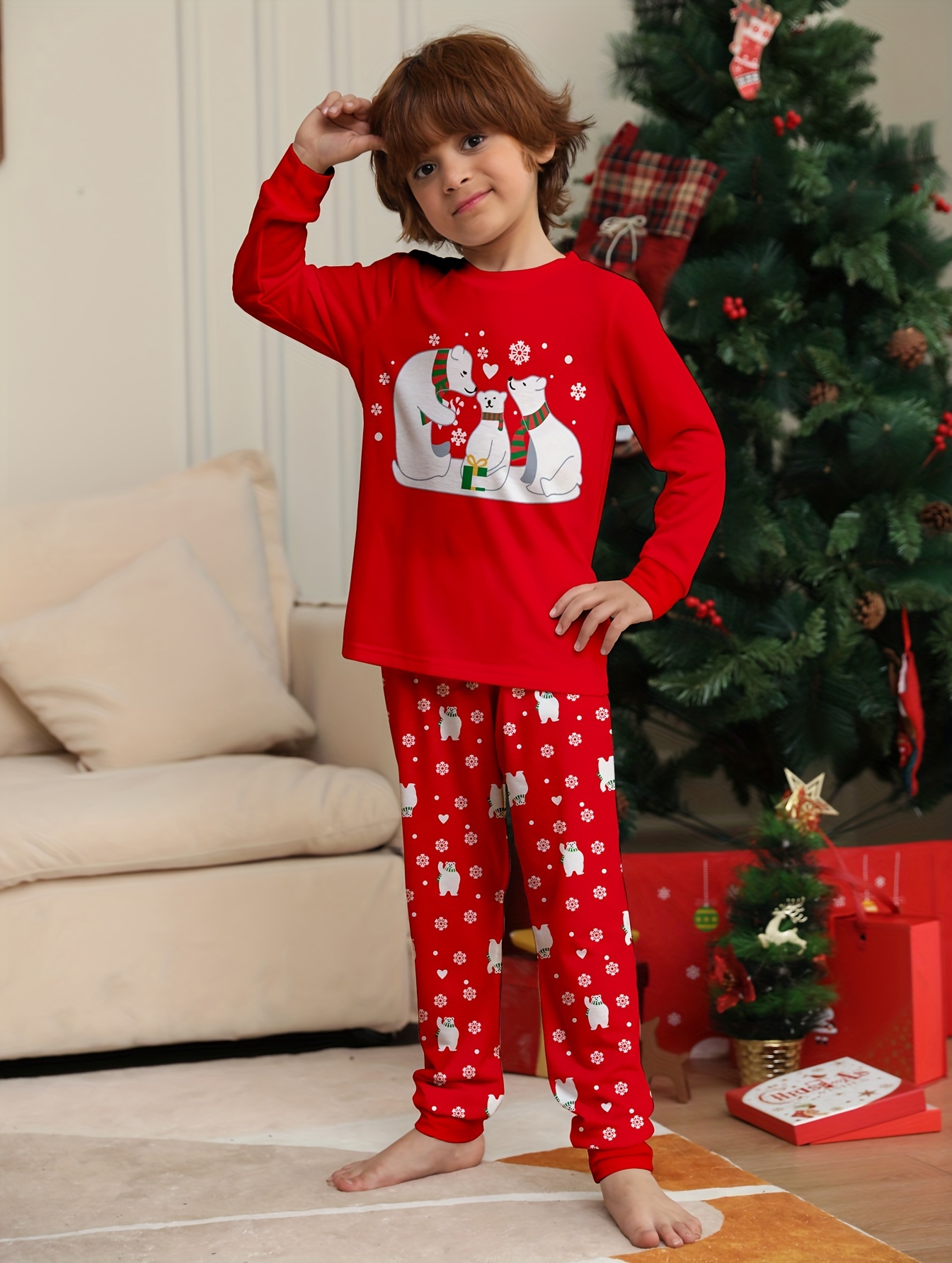 Pijama navideño polar para niño