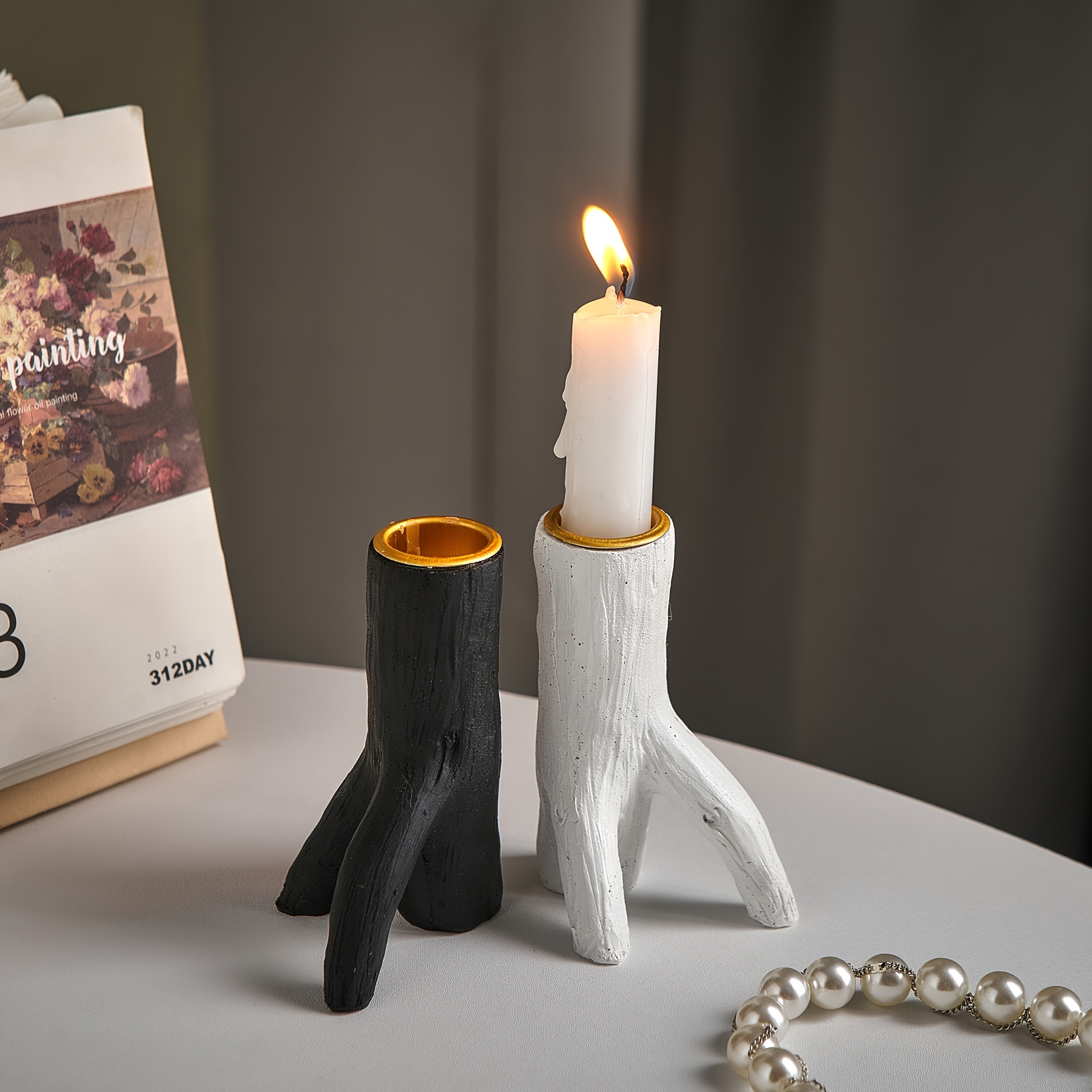 Olive Branch Candle Holder - Temu