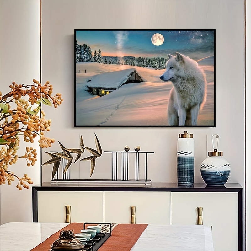 Lonely Wolf Artificial Diamond Painting Set -5d Diamond Art, Adult Home  Decoration Gem Art, Cross Embroidery Diamond Embroidery Art, Diy Diamond  Painting Set, Painting Handicrafts - Temu