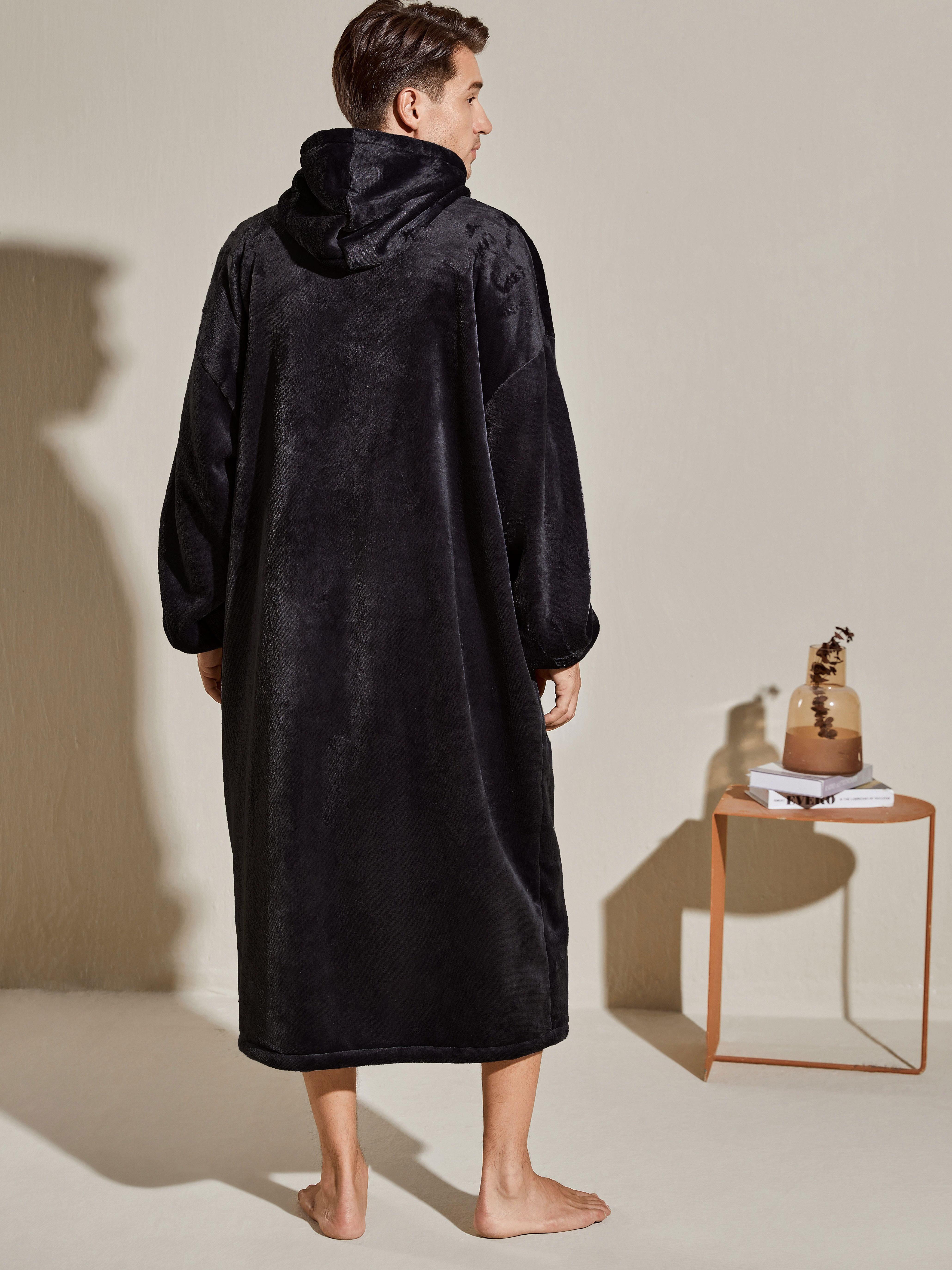 Hooded Velour Robe, Sleepwear
