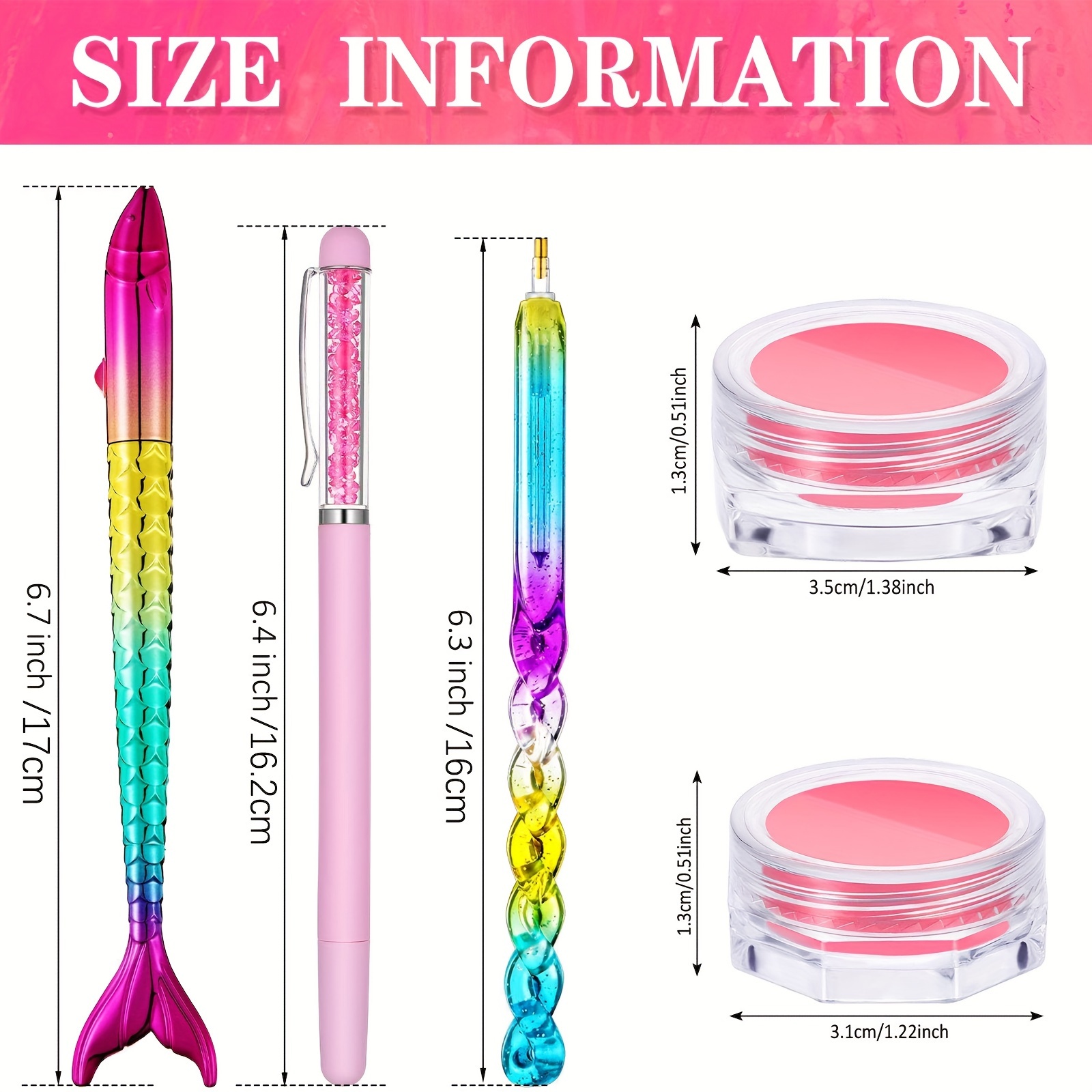 2pcs Diamond Painting Pen, Diamond Painting Tools Self-adhesive Pen With  Wax Head, Rhinestones Pickup Tool, Rhinestone Picker Pencil With Storage  Case