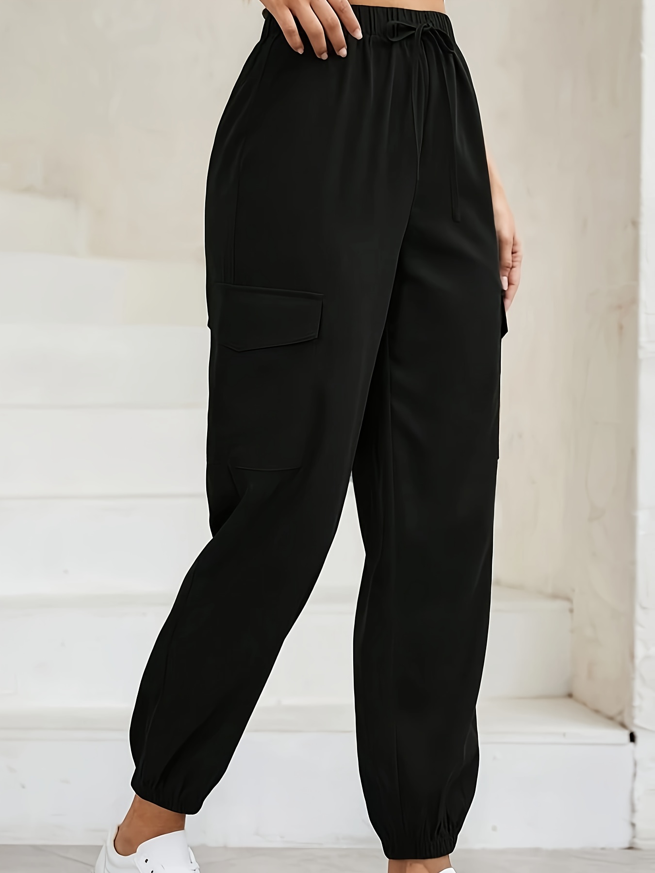 Pantalones Cargo Mujer Petite - Temu Mexico