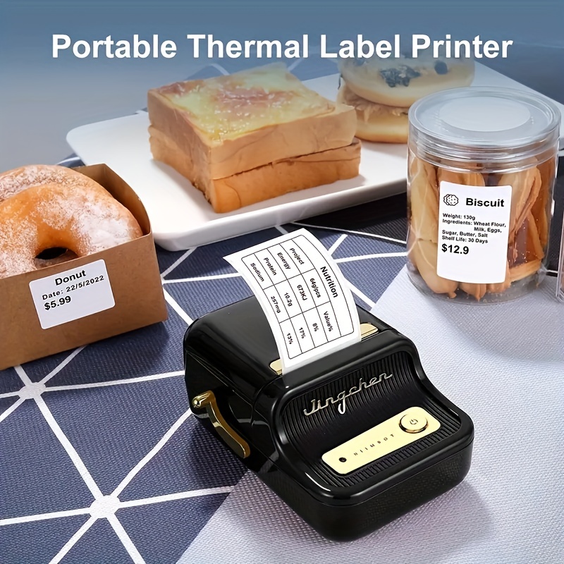 1 free label niimbot b21 label printer bt thermal printing small price tag sticker bar code clothing office tag jewelry food price labeling machine waterproof for pc details 0