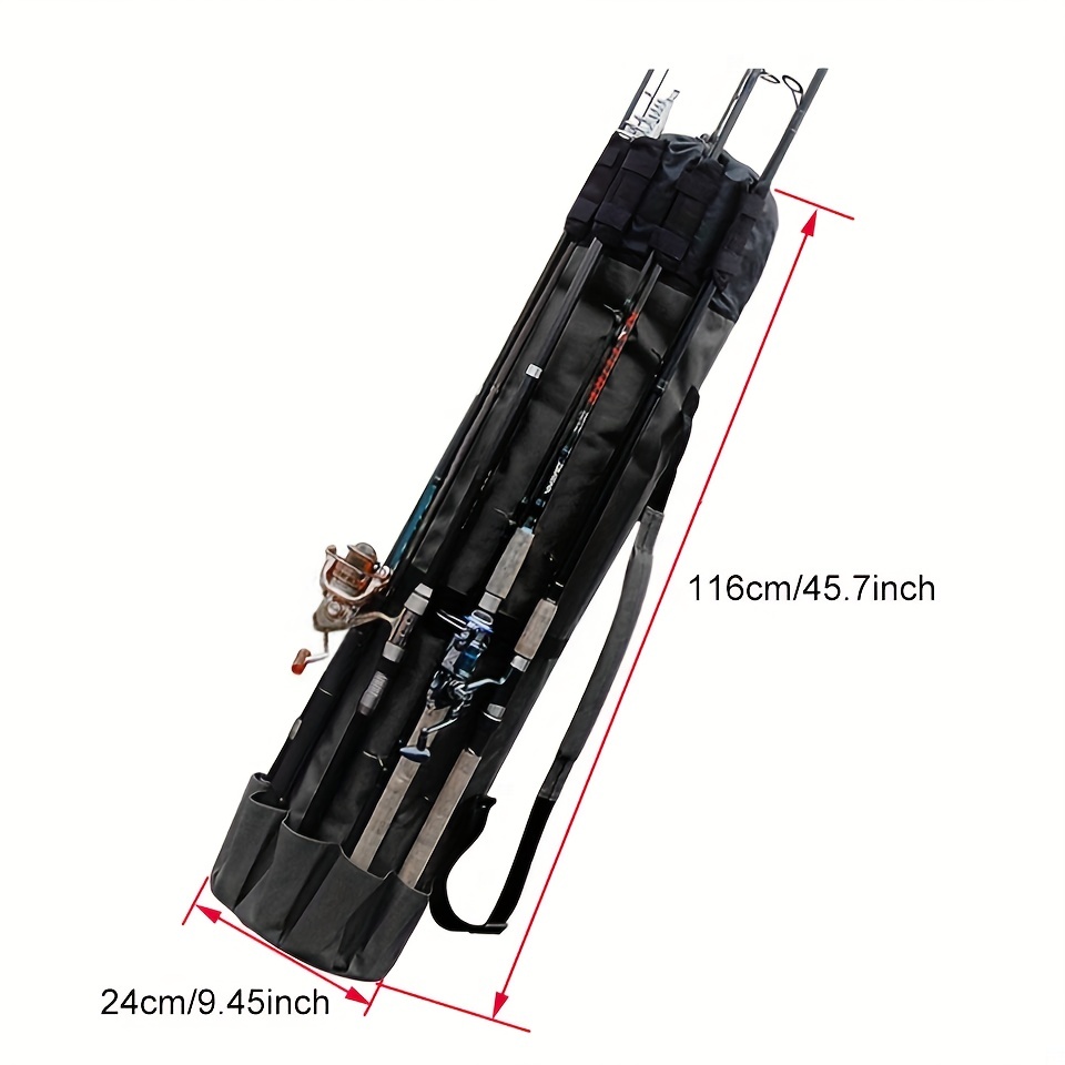 Cylindrical Multifunctional Fishing Rod Storage Bag - Temu