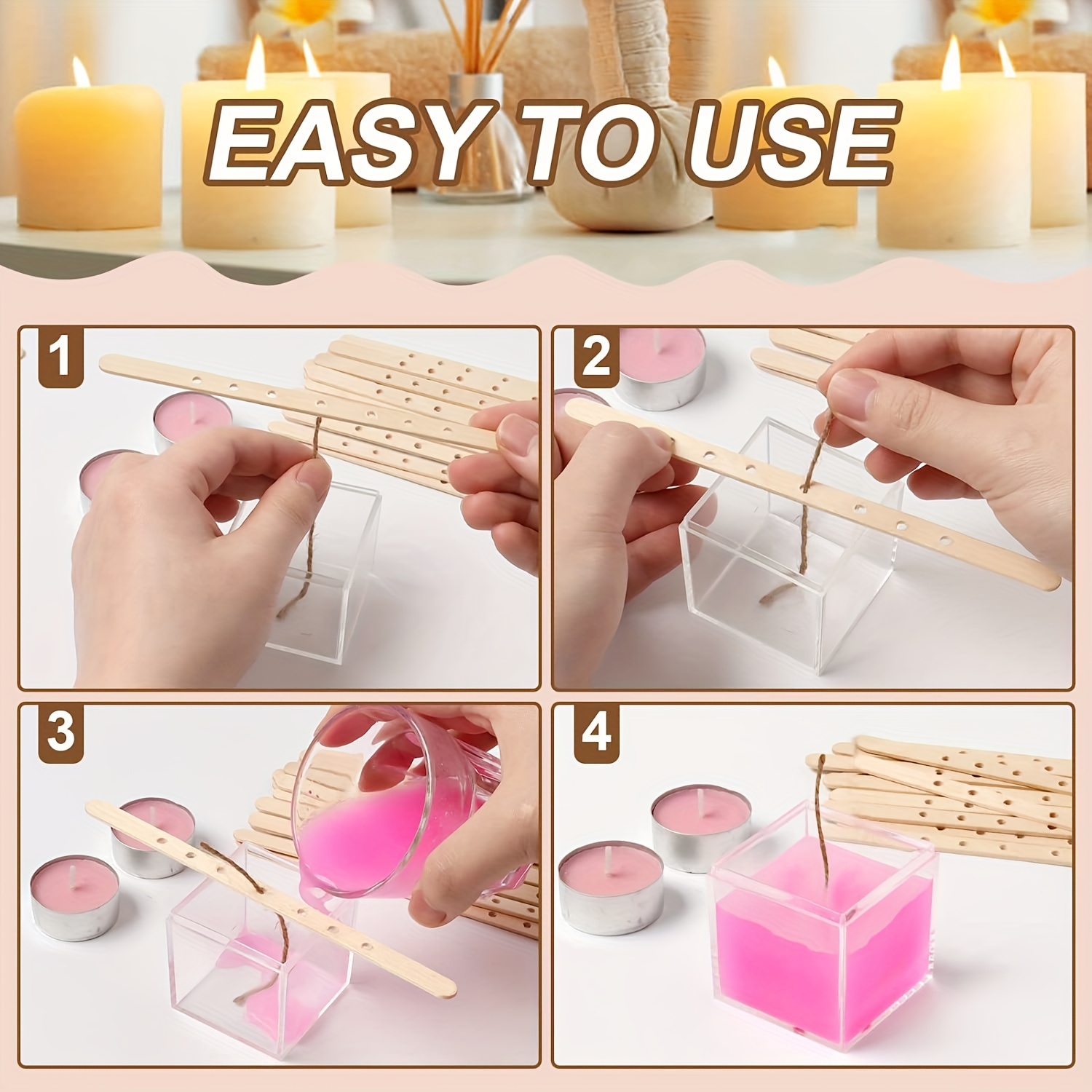Wooden Candle Wick Centering Device Tools  Centering Device Candles 7  Holes - Candle Making Accessories - Aliexpress
