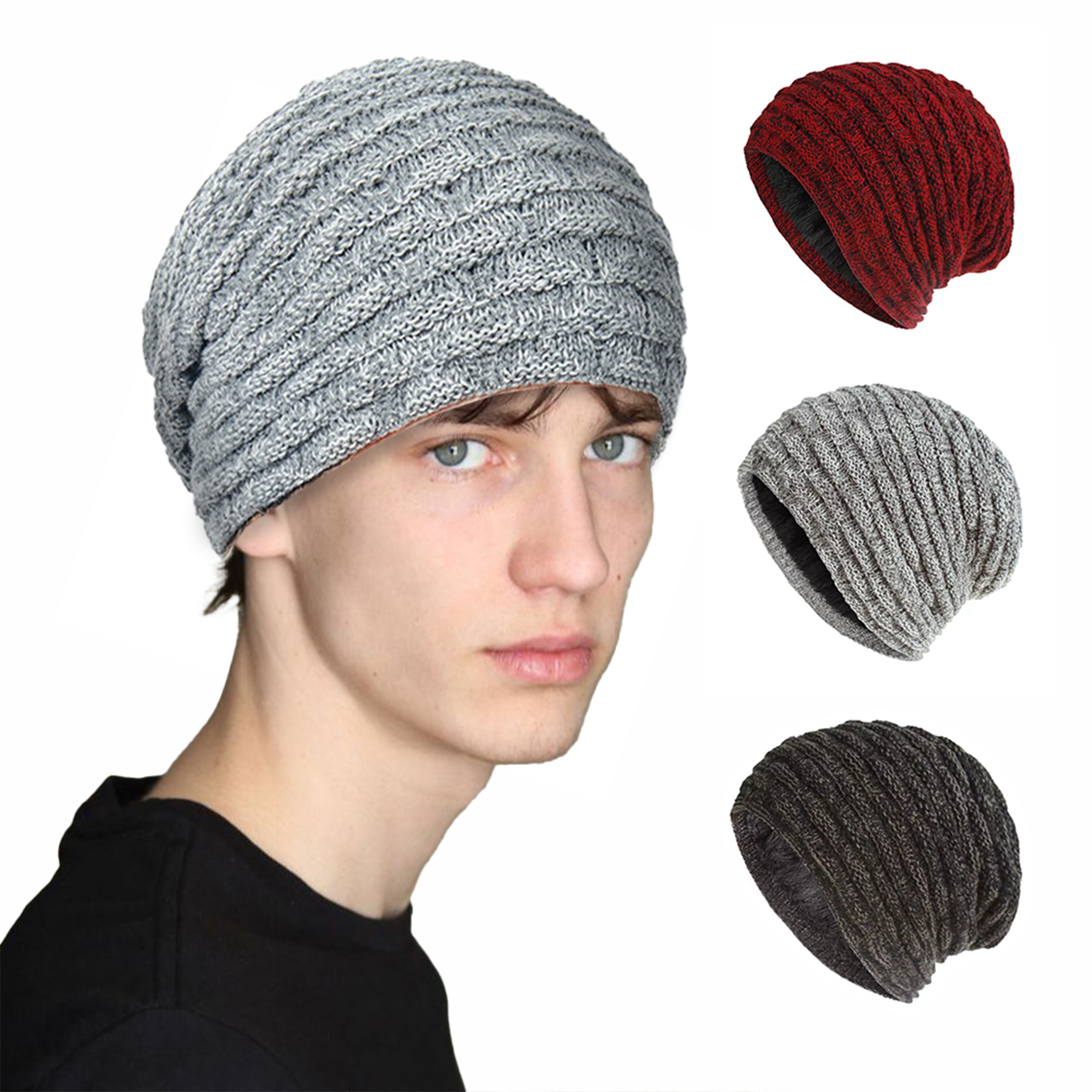 Winter Warm Knit Hat For Men's Outdoor Riding, Unisex Letter Knitted Beanie  - Jewelry & Accessories - Temu