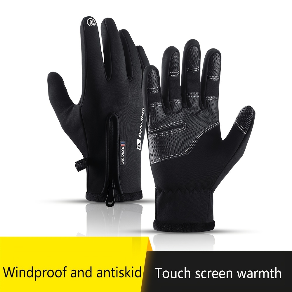 Waterproof Cold proof Non slip Fishing Gloves Warm Plush - Temu Austria