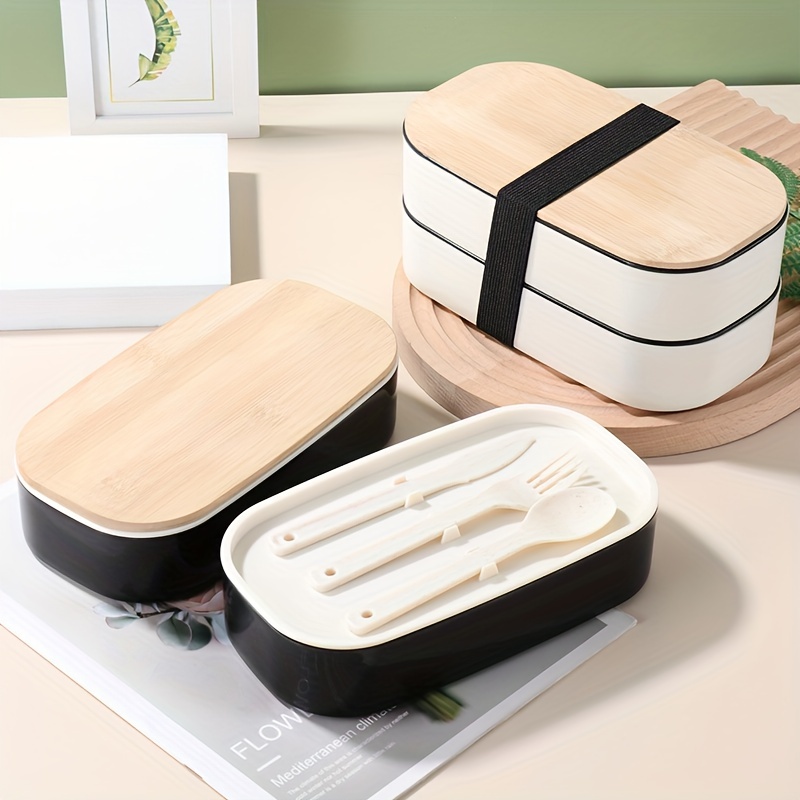 Premium Bento Box Adult Lunch Box With 2 Compartments And - Temu
