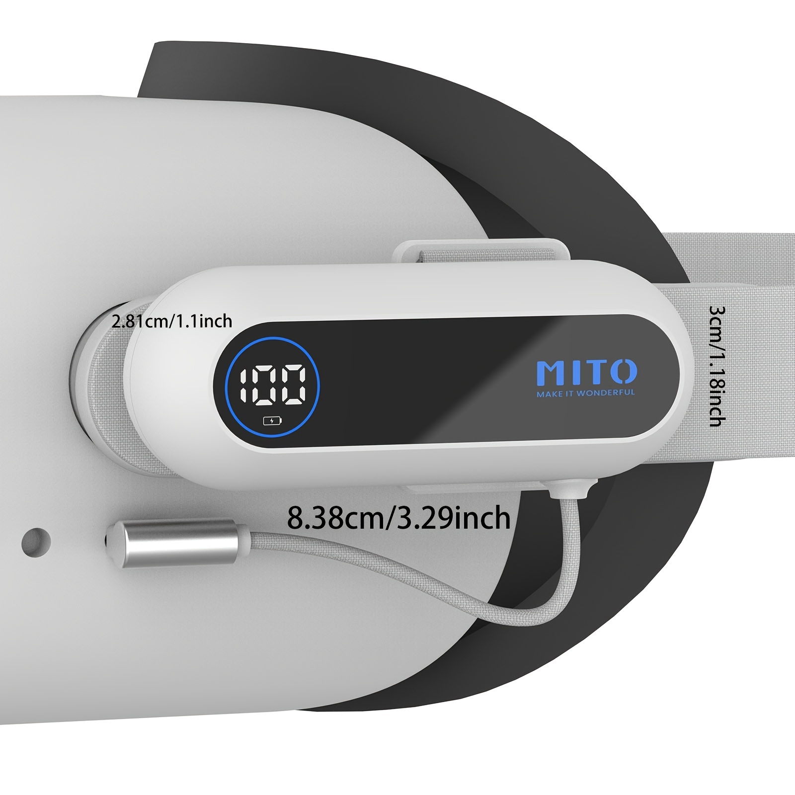 Batería compatible para Oculus / meta Quest 2,5000mah Head Strap Battery  Pack, portátil Vr Extender accesorios de energía