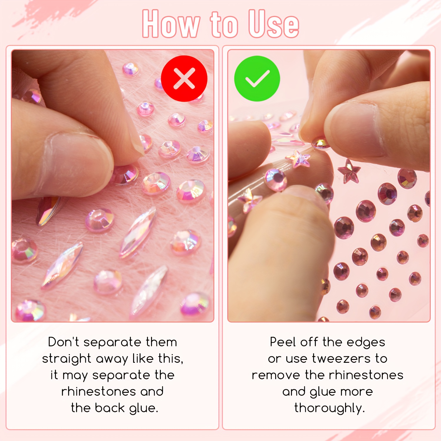 How to apply rhinestones! 💎 Who else is doing eye gems for NYE