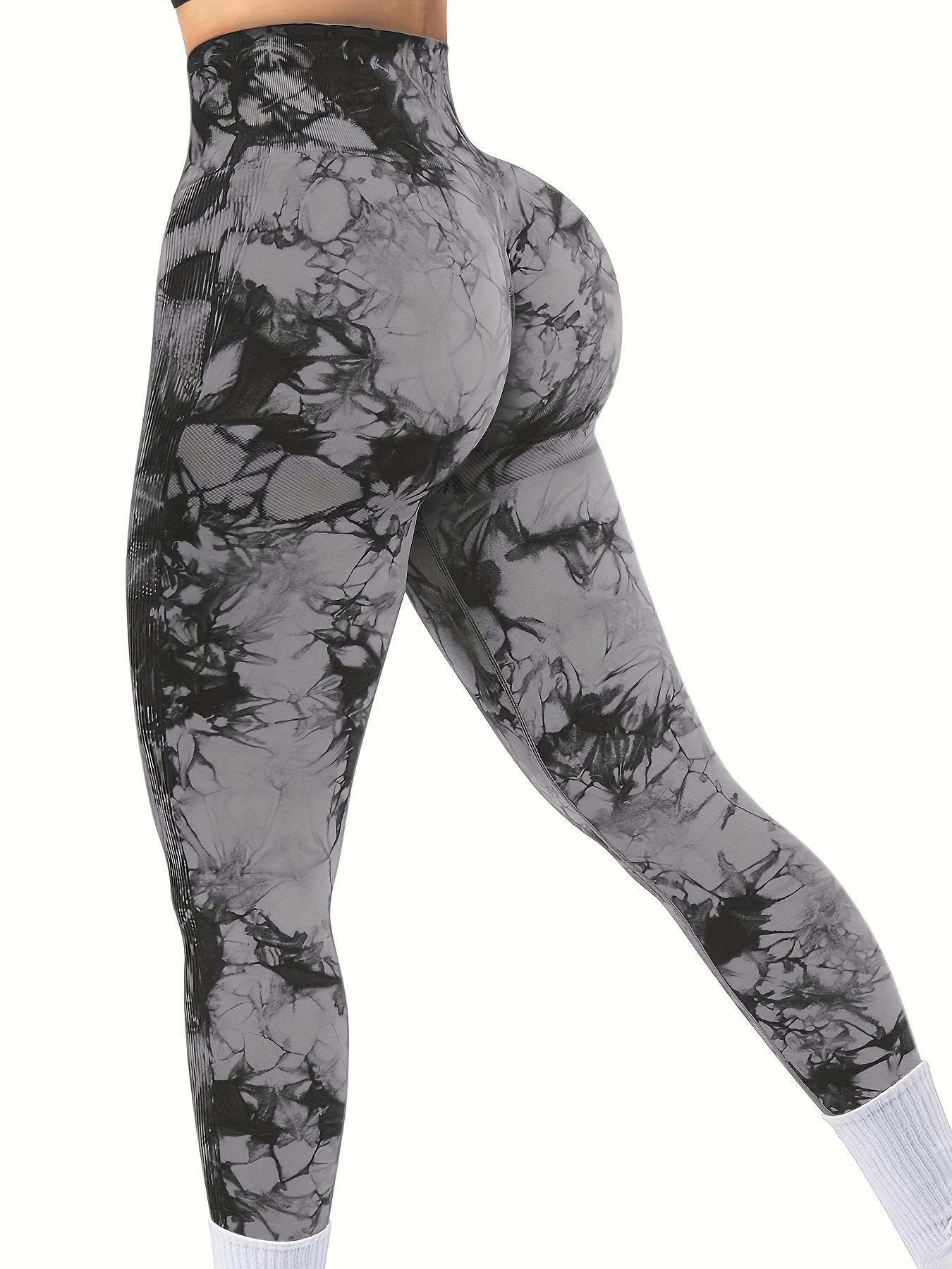 custers Night Workout Leggings for Women Seamless Scrunch Tights