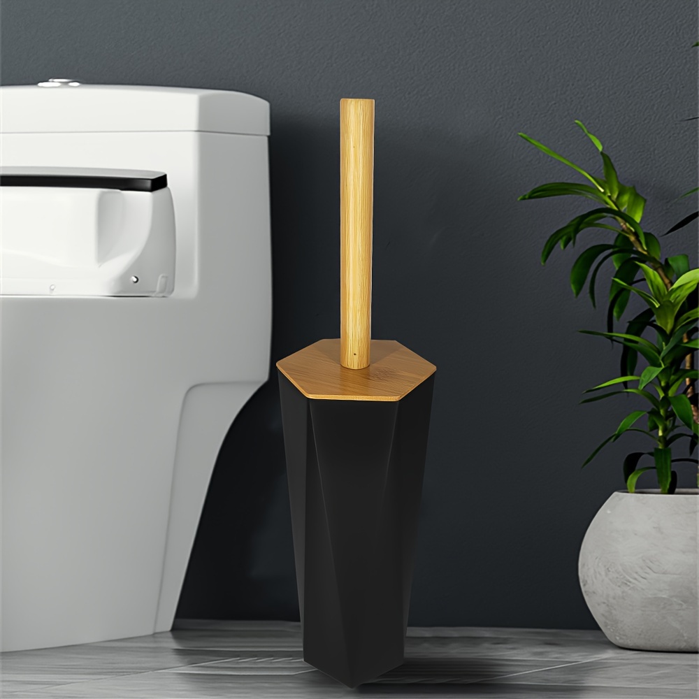 Pp Material Golden Edge Toilet Brush Set, Toilet Cleaning Brush, Household  Bathroom Cleaning Tools - Temu