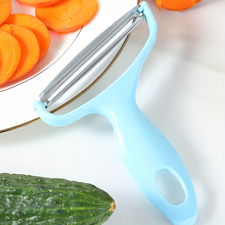  VandHome Cabbage Peeler 2 PCS Multifunctional Fruit Vegetable  Peeler For Cabbage Carrot Potato, Kitchen Gadgets Vegetable Slicer With  Stainless Steel Blades, Non-Slip Plastic Handle (Blue): Home & Kitchen