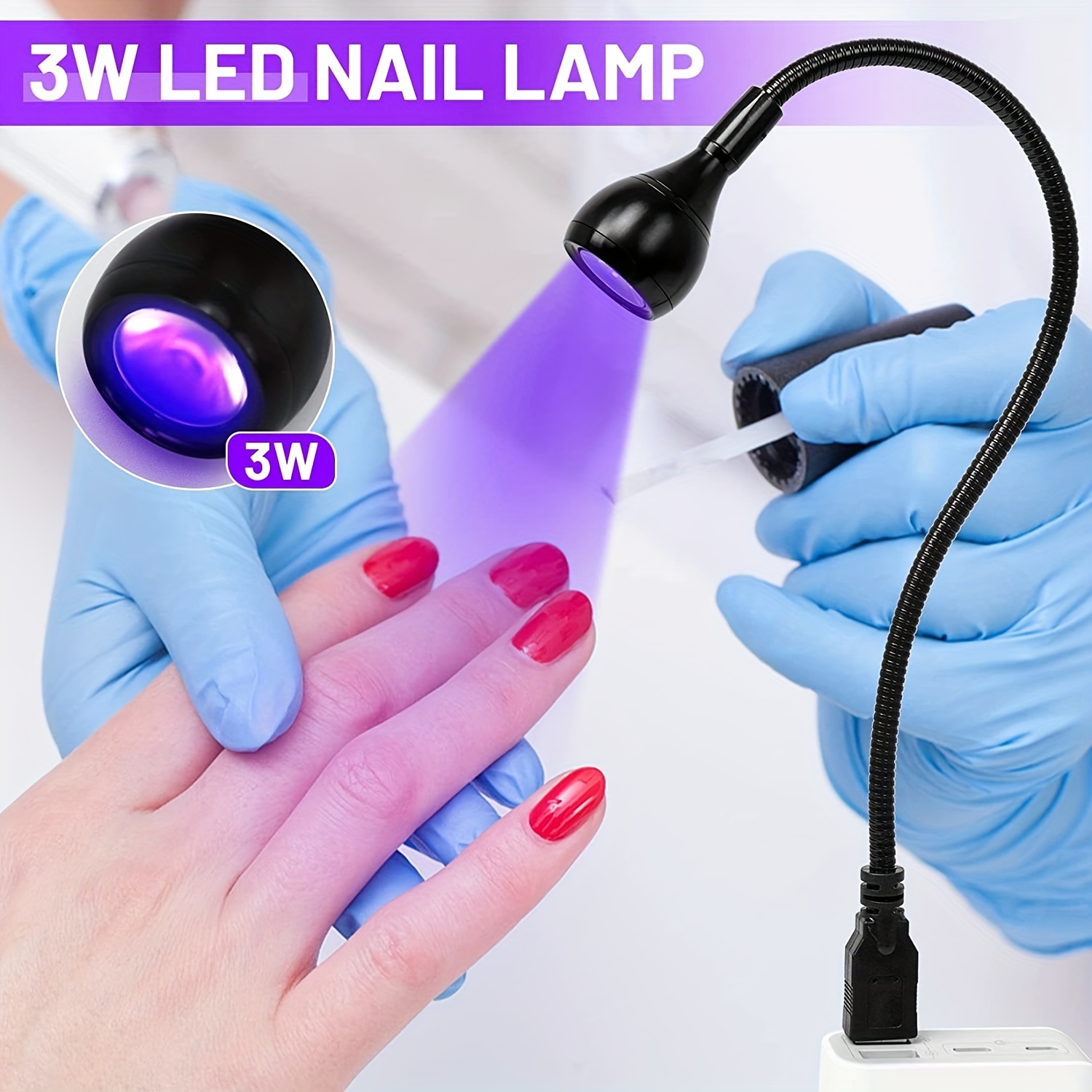 Mini Uv Led Nail Lamps, Nail Polish Curing Lamp, Mini Uv Light For