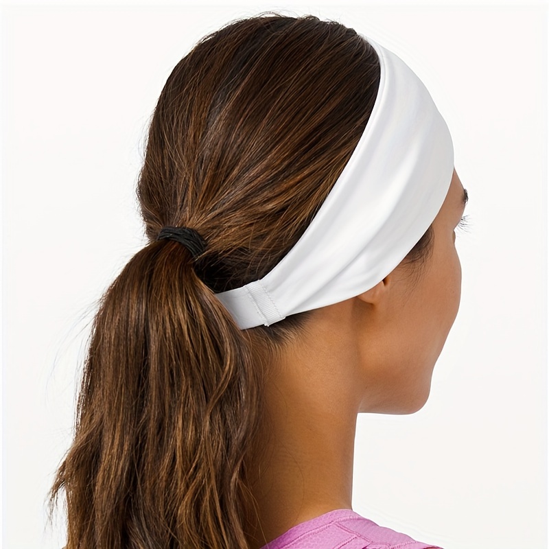 Men Women Sport Yoga Headband Sweatband Stretch Outdoor Fitness Elastic  Hairband