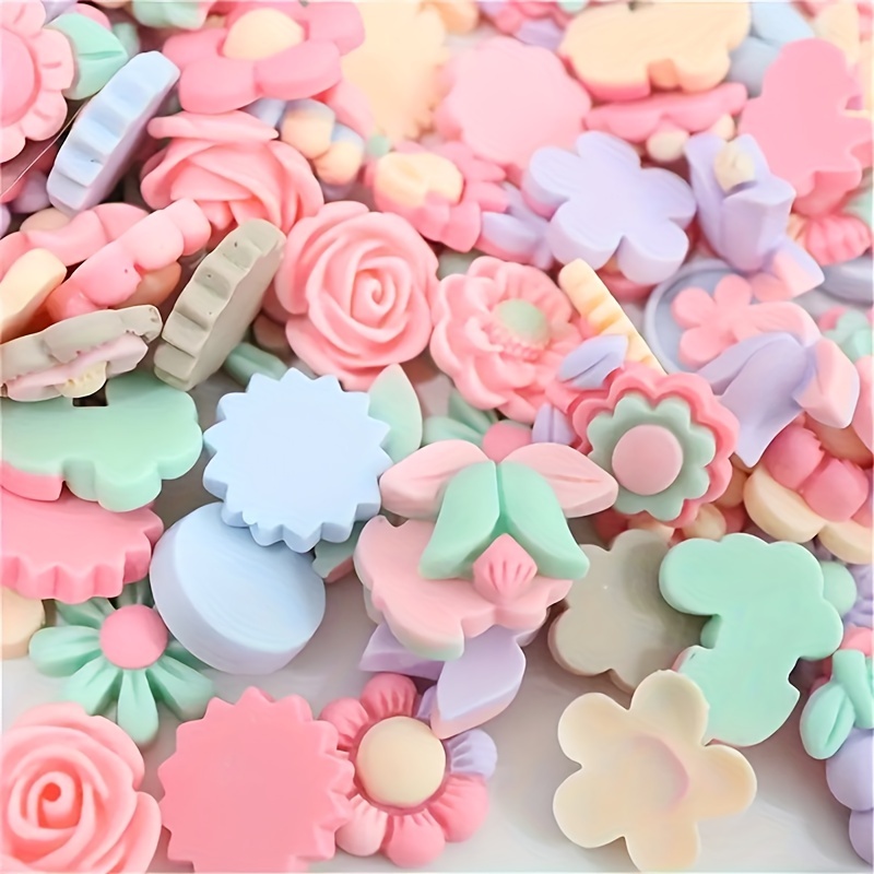 4 Styles Candy Colors Imitation Flower Snacks And Flower - Temu