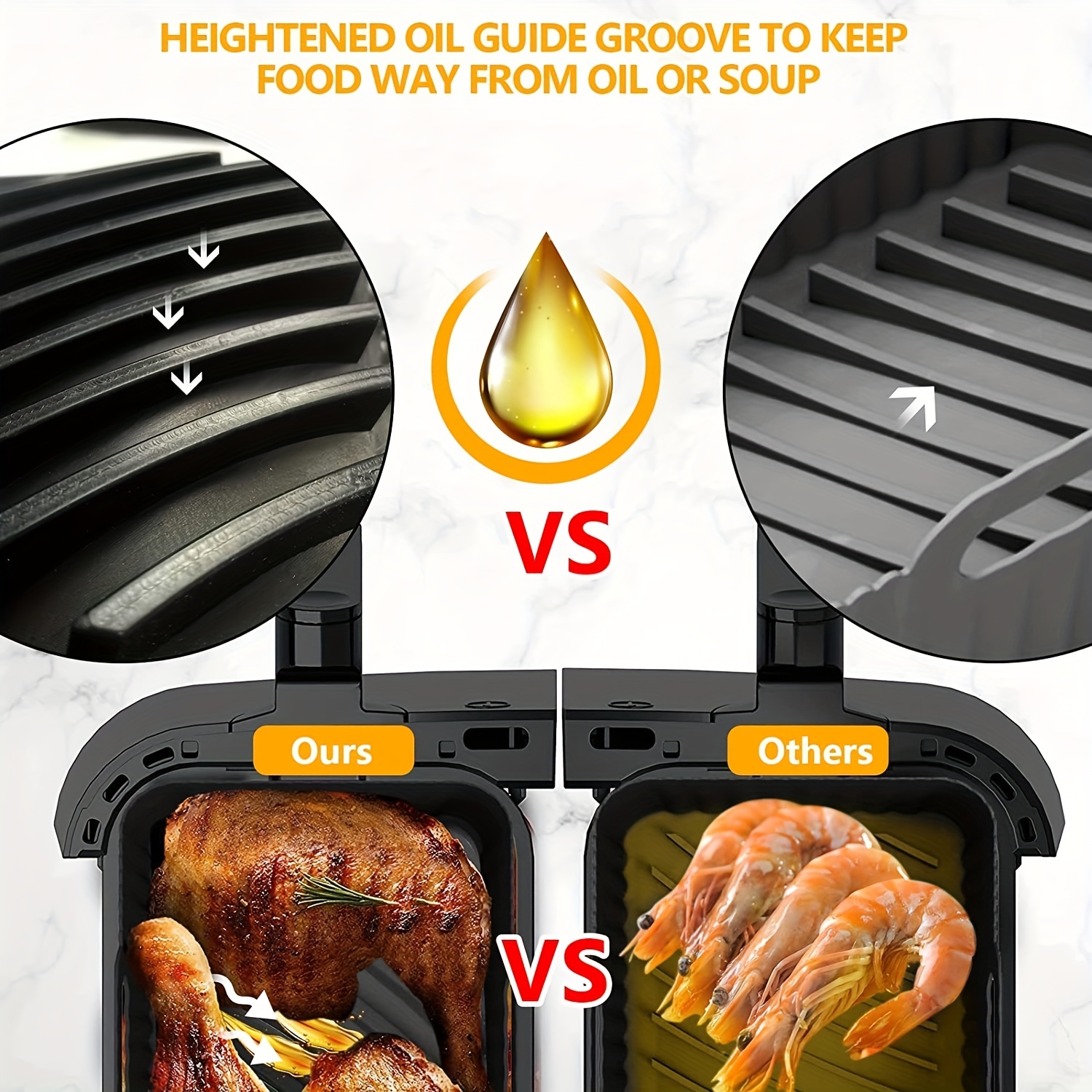 Reusable Silicone Liner For Ninja Air Fryer Dual - Easy Cleaning And  Non-stick Cooking - Perfect For Healthy And Delicious Meals - Temu