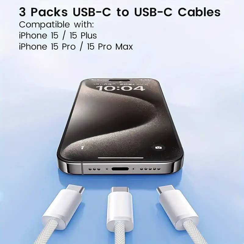 Pour Chargeur IPhone 15 Chargeur USB C Câble 60W Pour IPhone 15