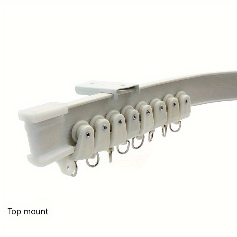 Flexible Curtain Roller Track Smooth Mute Curtain Tracks For - Temu