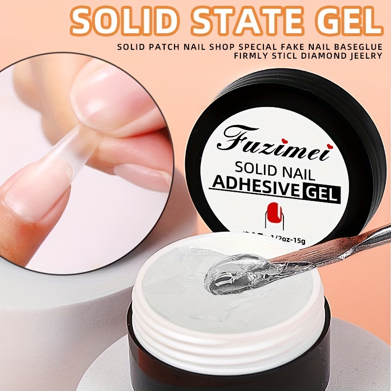 Uv Adhesive Gel Glue For False Nails And Nail Art Manicure - Temu