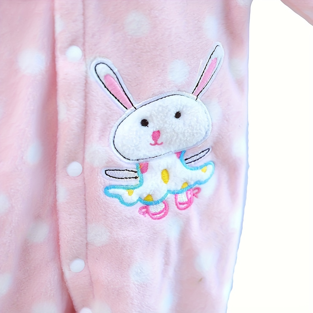 Roupa de boneca renascida com padrão de coelho cor de rosa - Temu