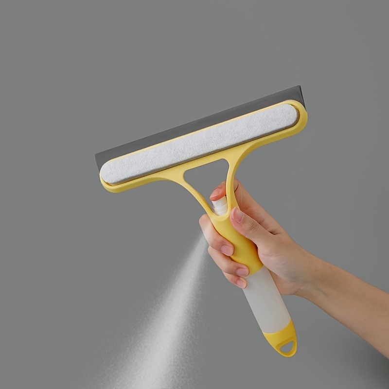 Soft Rubber Handle Glass Scraping Bathroom Glass Wiper Window Glass Cleaner  Window Cleaner Tool