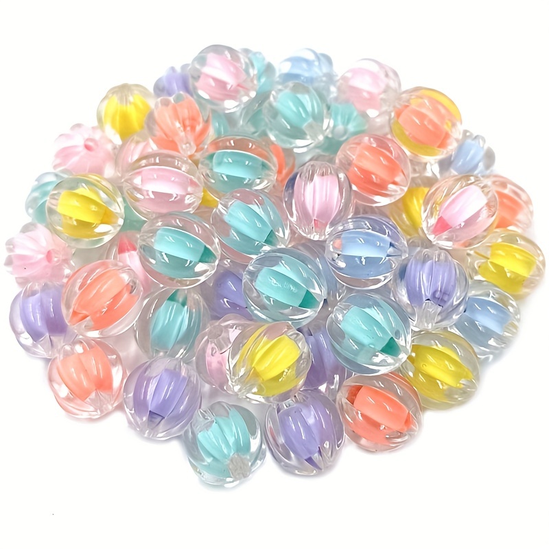 10Pcs 10*16mm Acrylic Transparent Love Bow Beads Loose Beads DIY Handmade  Beading Material for Jewelry Making