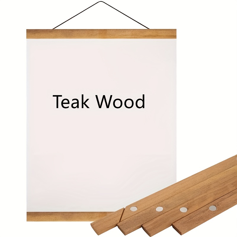 Magnetic Teak Poster Frame for Posters, Paintings, Photos - 1pc