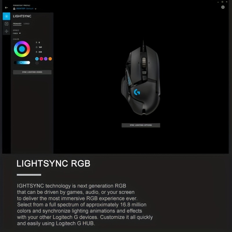Logitech G502 Hero High-Performance Wired Gaming Mouse, RGB