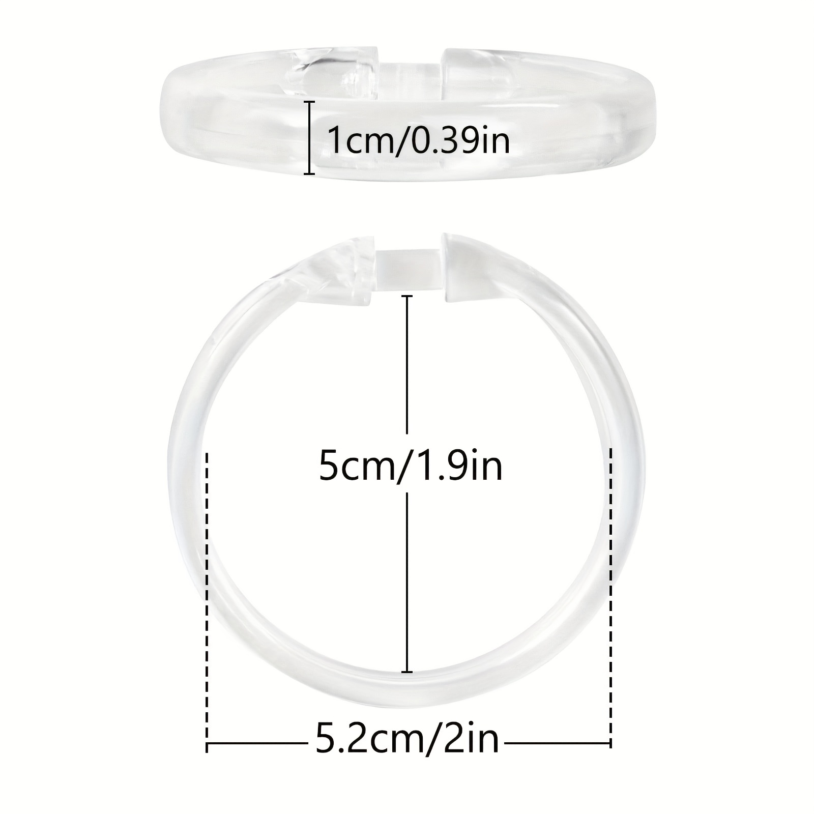 Shower Curtain Rings Premium Plastic Shower Curtain Hooks - Temu