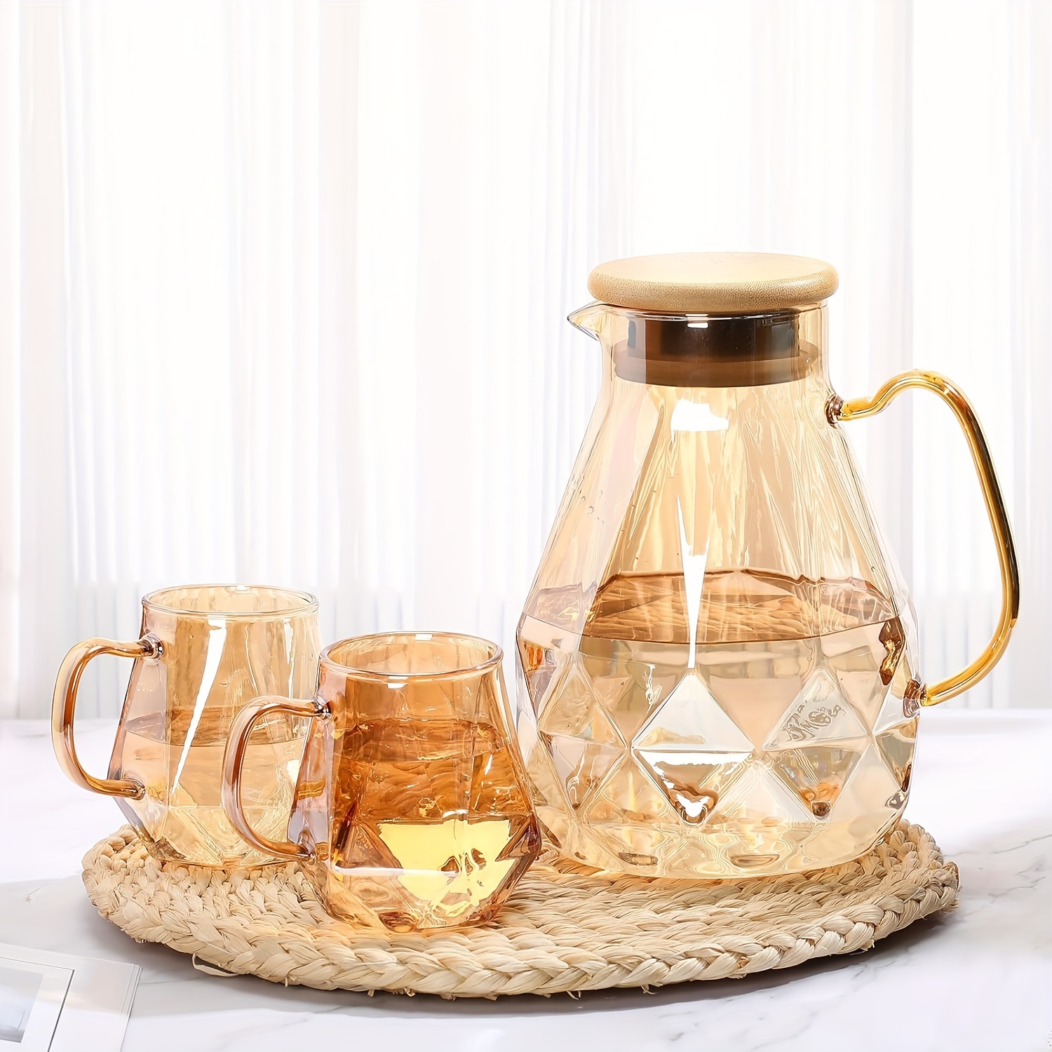 Plastic Pitcher With Lid Heavy Duty Water Pitcher Clear - Temu