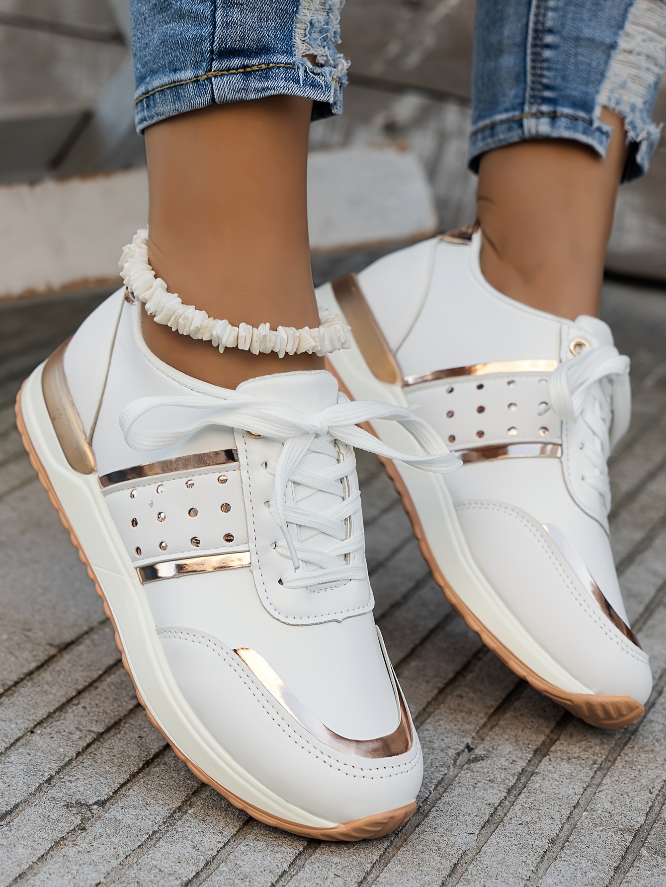 Zapatillas Deportivas Antideslizantes De Moda Para Mujer, Ligeras Y  Cómodas, Zapatos Deportivos De Suela Gruesa Versátil Para Aumentar La  Altura, Moda de Mujer