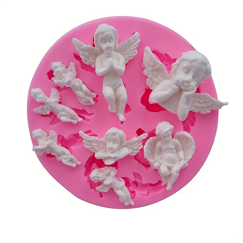 3d Angels Fairy Silicone Mold Cake Mold Decoration Handmade Soap Fudge Molds  