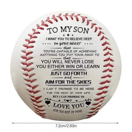 a gift of encouragement and motivation baseball for your son perfect for graduation or birthday