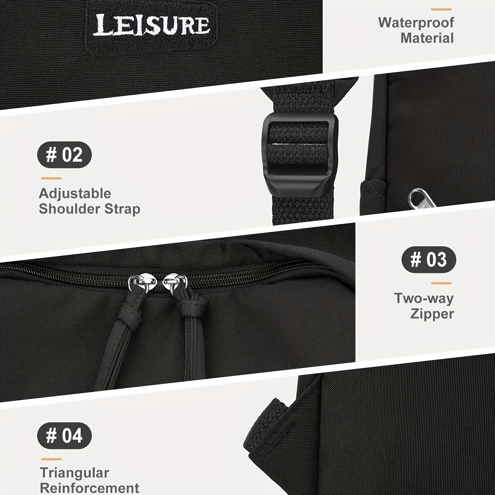 Large Capacity School Bag Laptop Storage Daypack Business Trip Bag