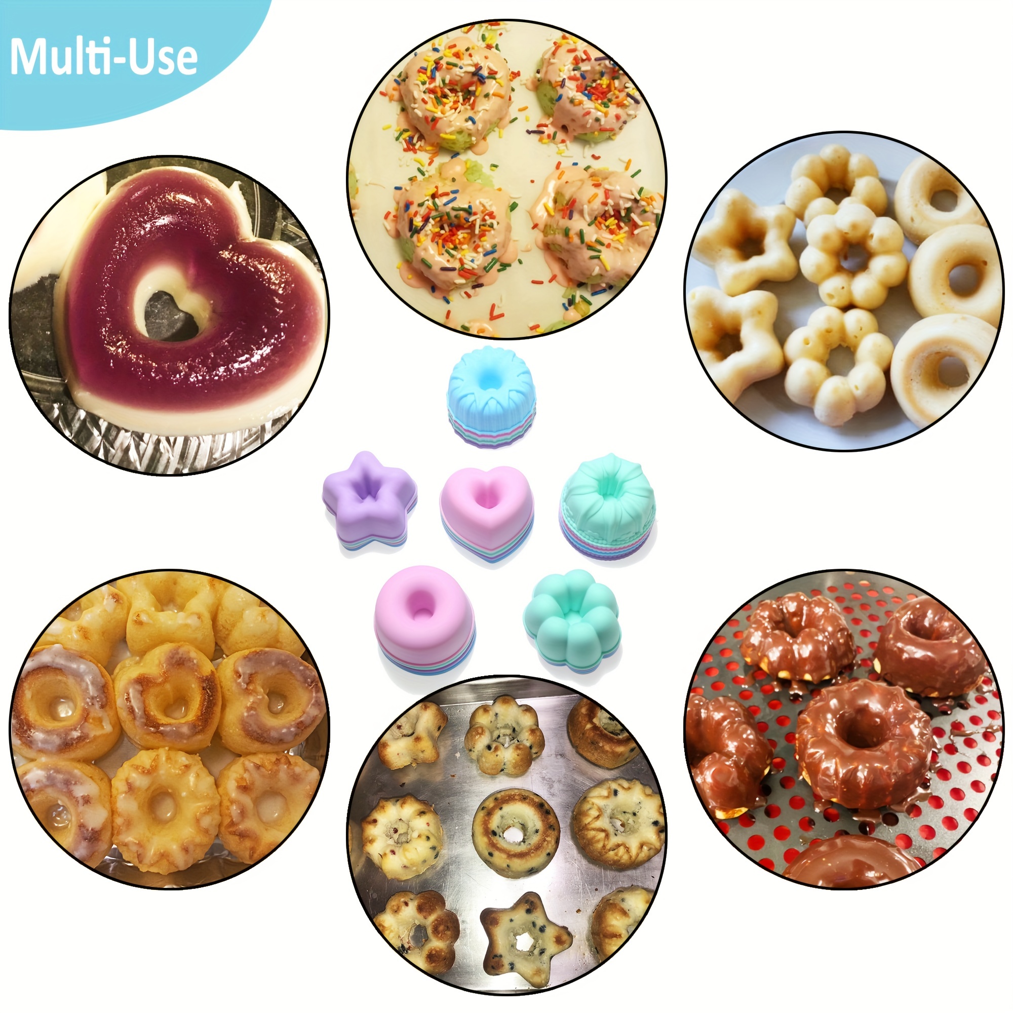 Silicone Mini Muffin Mold, Cupcake Baking Pan 24 Cup Size, BPA Free, Non  Stick, Easy To Clean and Heat Resistant - AliExpress