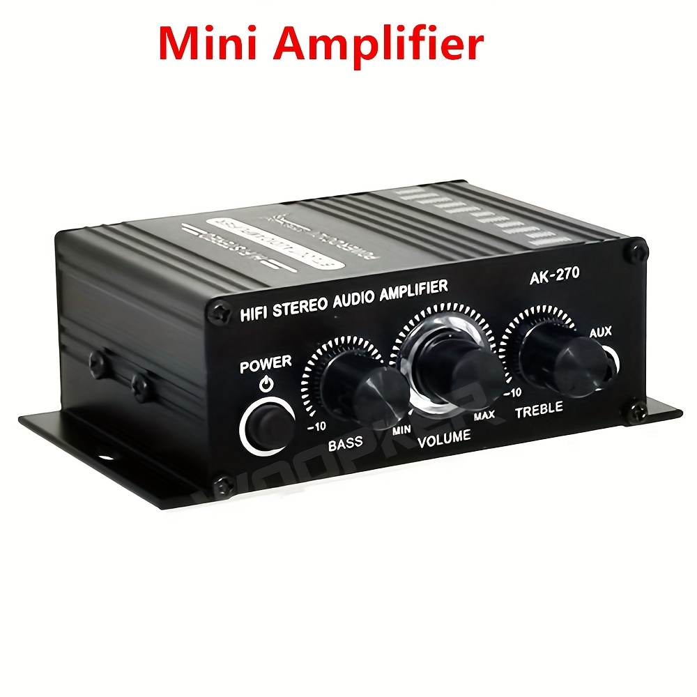 AK170 Coche Mini amplificador HIFI Audio DC 12V