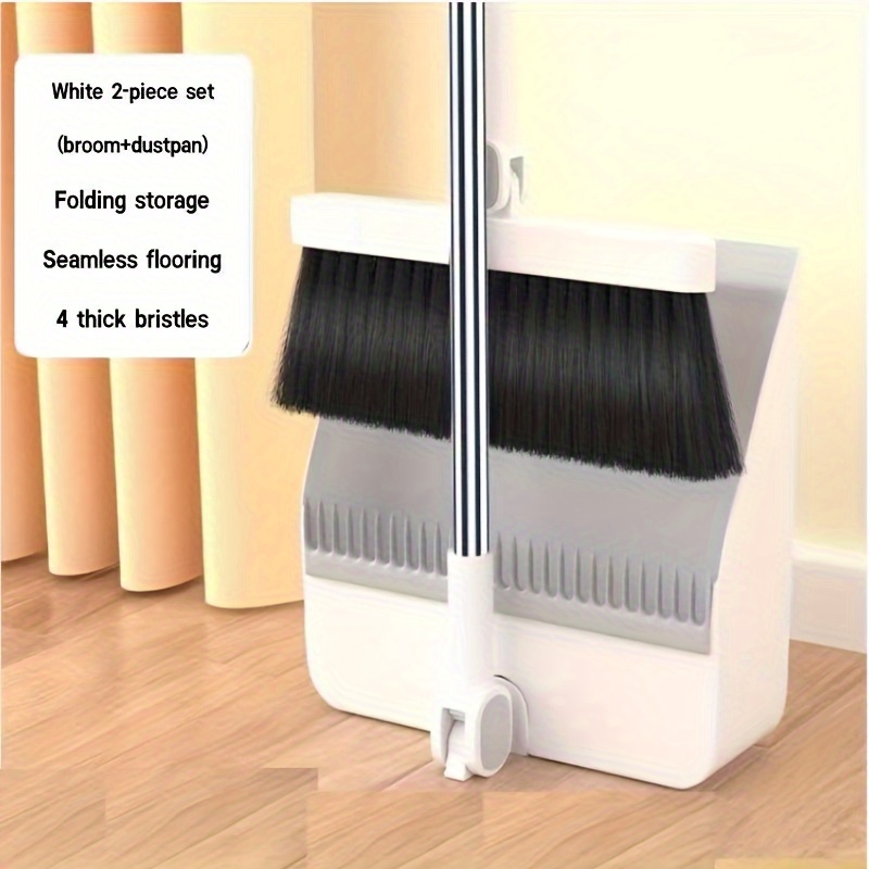 Dustpan and Broom Set plus Squeegee Dustpan Broom Combo with