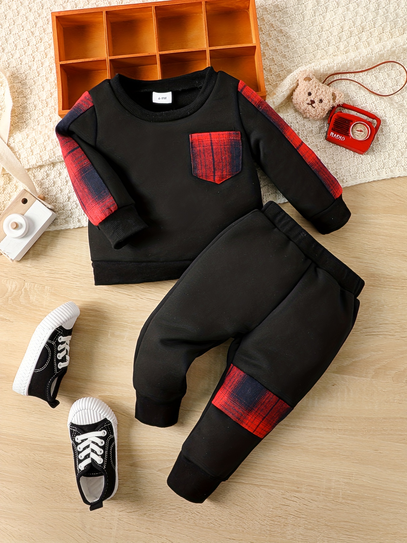 Autumn Winter Baby Boys Trendy Cargo Pants Cute Cartoon - Temu