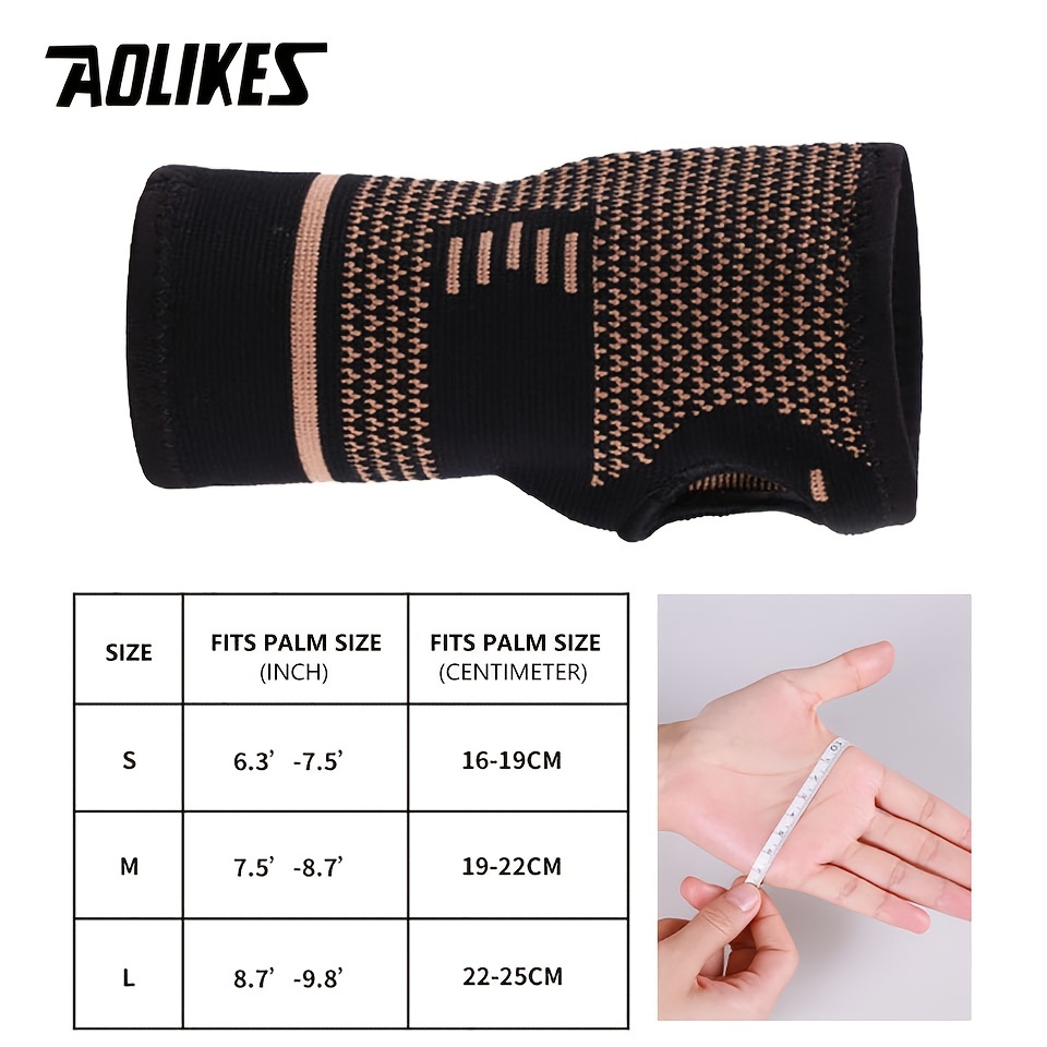 Adjustable Copper Wrist Support for Sports and Weightlifting