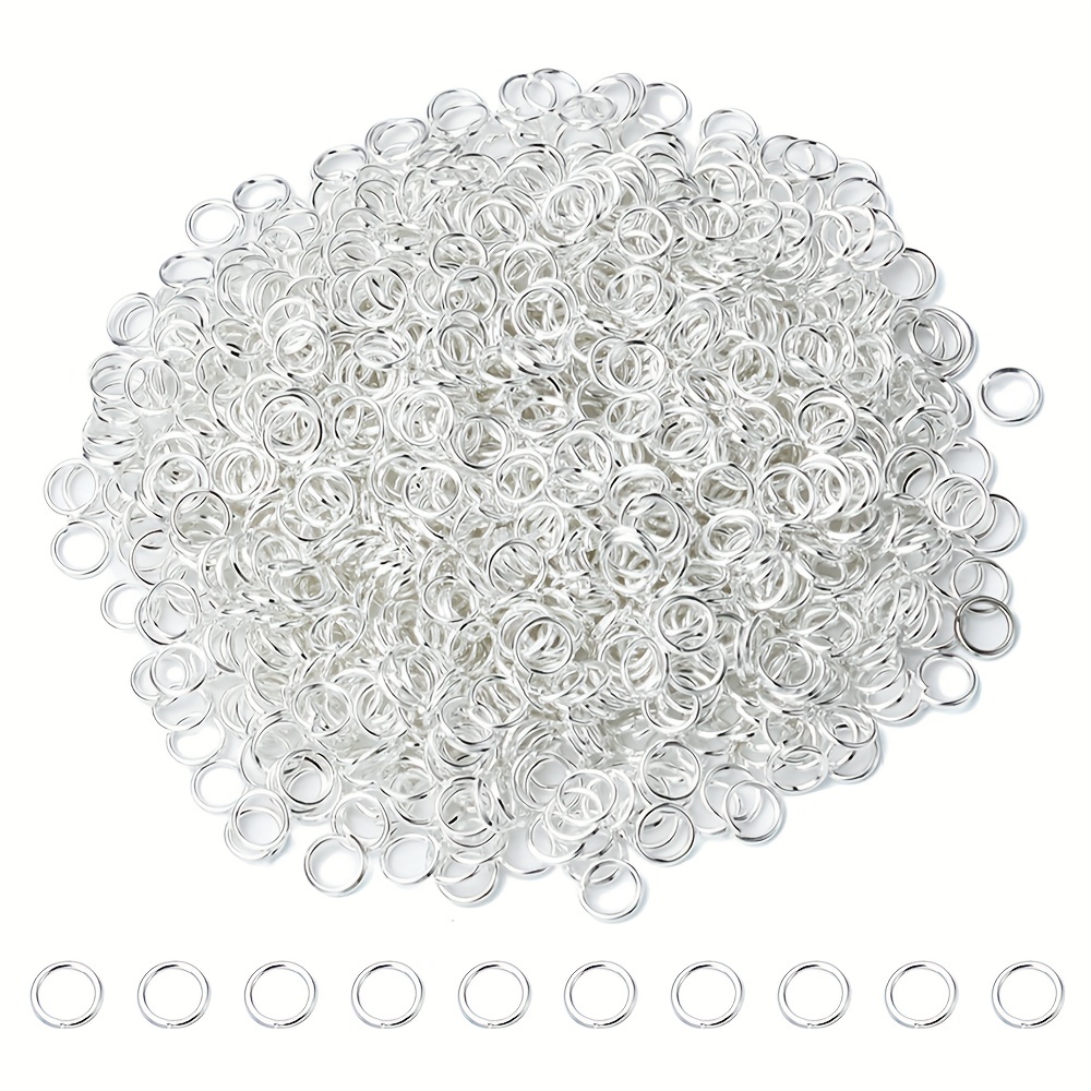 

About 1000pcs/pack 5mm Iron Material Single Circle Jump Rings Suitable For Bracelet Necklace Jewelry Making